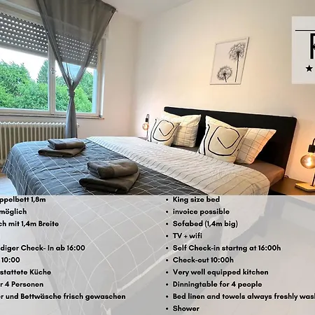 One Bed And One Sofa Bed, Self Check In, Invoice דירה Mönchengladbach